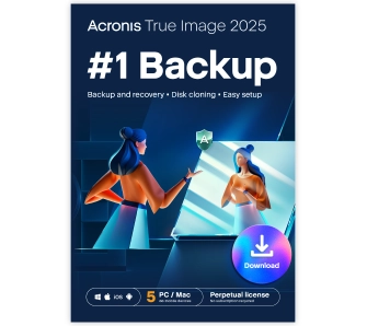 Program Acronis True Image 2025 5 PC lub Mac Zakup jednorazowy Kod aktywacyjny