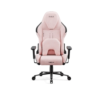 Fotel Diablo Chairs X.One Prime, Normal Size Akira Pink Gamingowy Do 140kg Tkanina Różowy