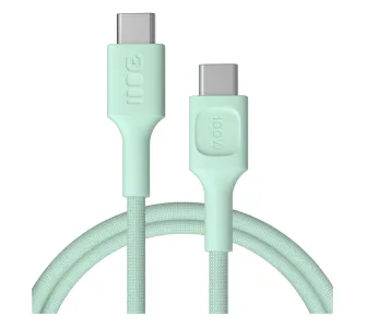 Kabel Green Cell PowerStream PD USB-C do USB-C 100W 1,2m Miętowy