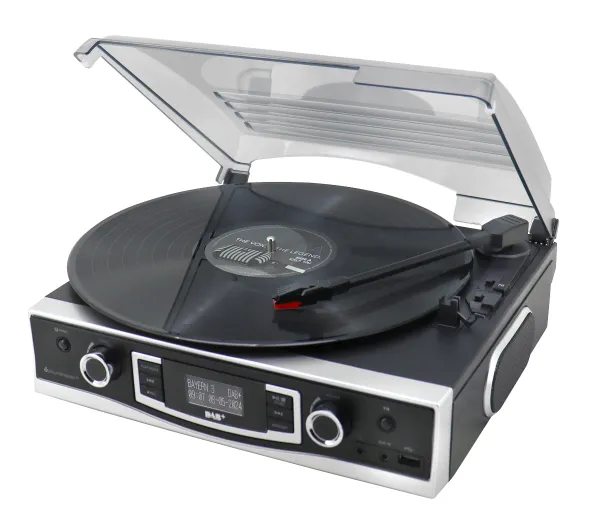 Soundmaster PL590SW Manualny Napęd paskowy Przedwzmacniacz Czarny