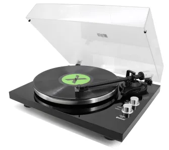 Gramofon Soundmaster PL790SW Manualny Napęd paskowy Przedwzmacniacz Bluetooth Czarny