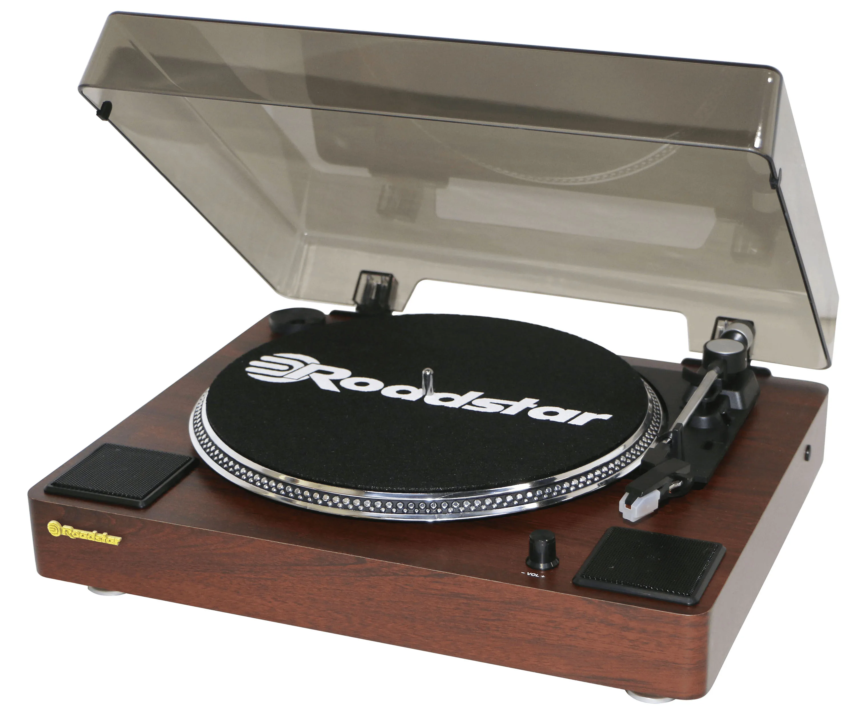 Gramofon Roadstar TT-260SPK Manualny Napęd paskowy Przedwzmacniacz Brązowy