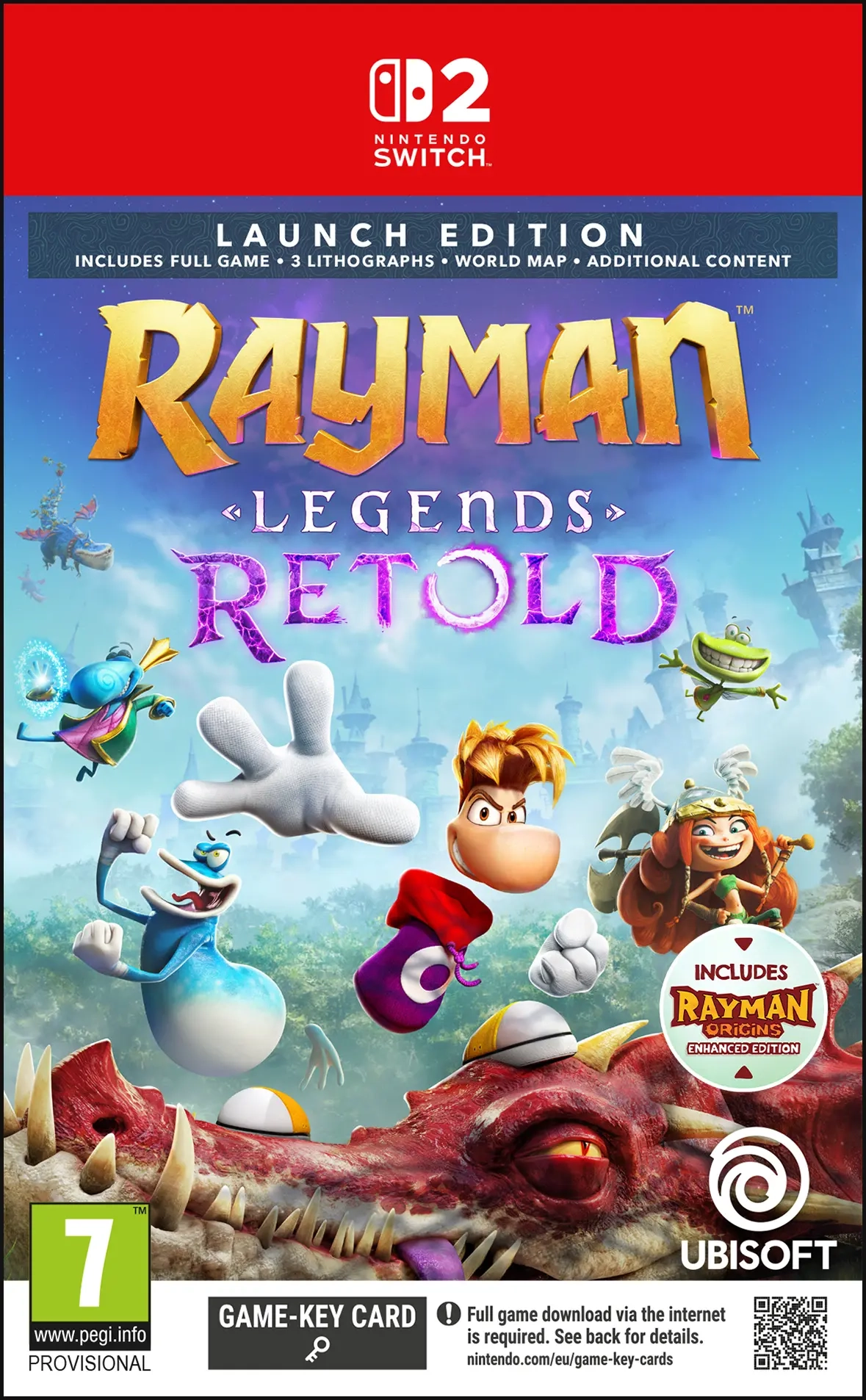 Rayman Legends Retold Launch Edition Gra na Nintendo Switch 2