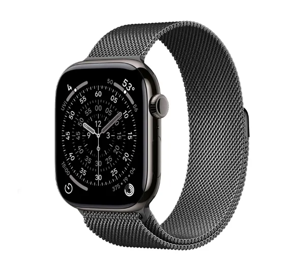 Crong Milano Steel do Apple Watch 38/40/41/42mm Grafitowy