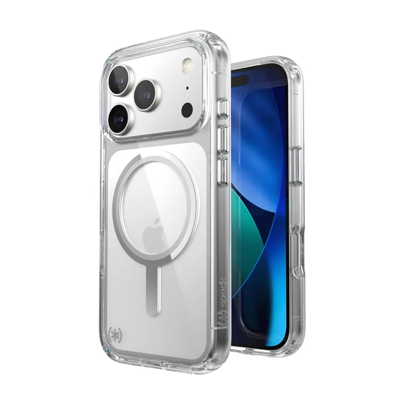 Etui Speck Presidio Perfect Clear MagSafe do iPhone 17 Pro Przezroczysto-Srebrny