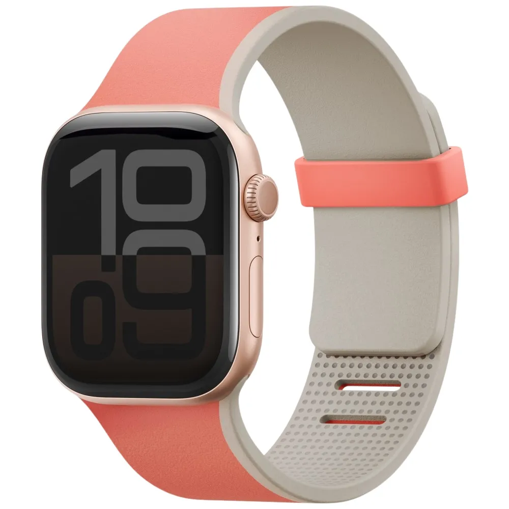 Pasek UNIQ Revix IV Premium do Apple Watch 49/46/45/44mm Edition Reversible Magnetic różowy-beżowy
