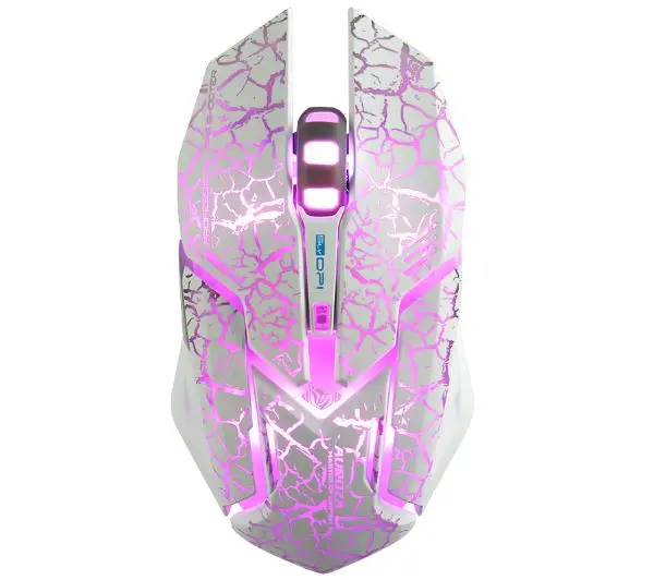 E-BLUE Auroza Gaming EMS639 E-box Biały/paski