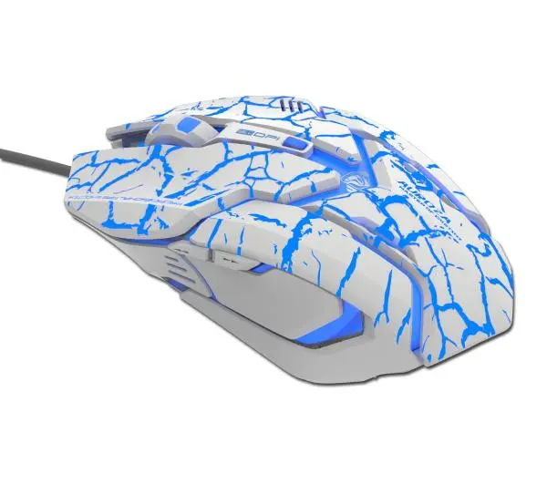 E-BLUE Auroza Gaming EMS639 E-box Biały/paski