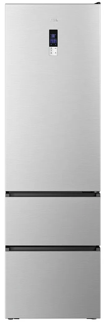 Lodówka TCL RP450BLD0 Pełny No Frost 201cm Komora świeżości Inox