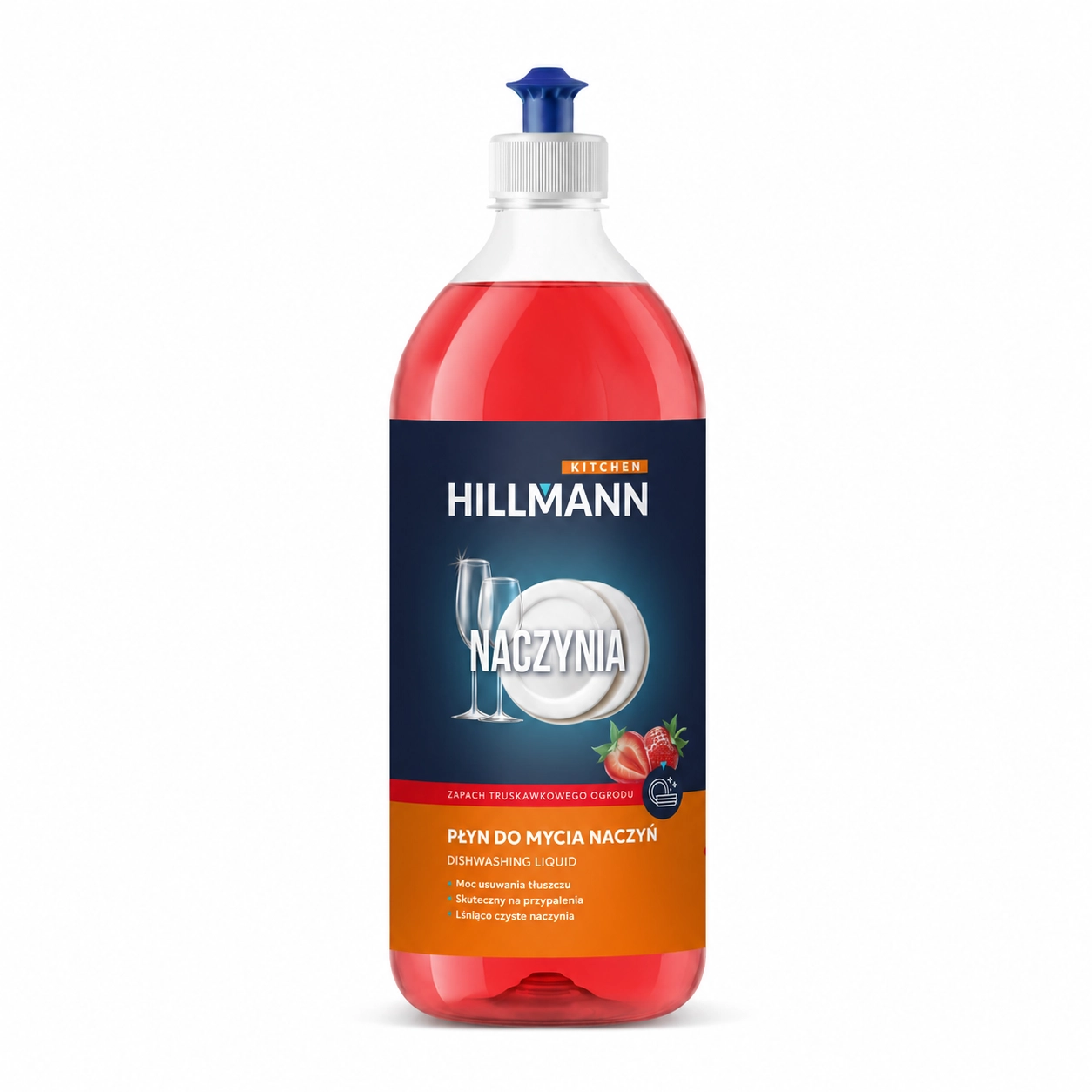 Płyn do mycia naczyń HILLMANN AGDPN01T 500ml Zapach truskawkowego ogrodu