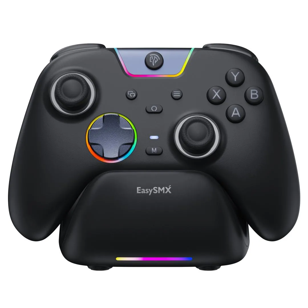 Pad EasySMX X05Pro do Nintendo Switch, PC Bezprzewodowy Czarny + Stacja dokująca