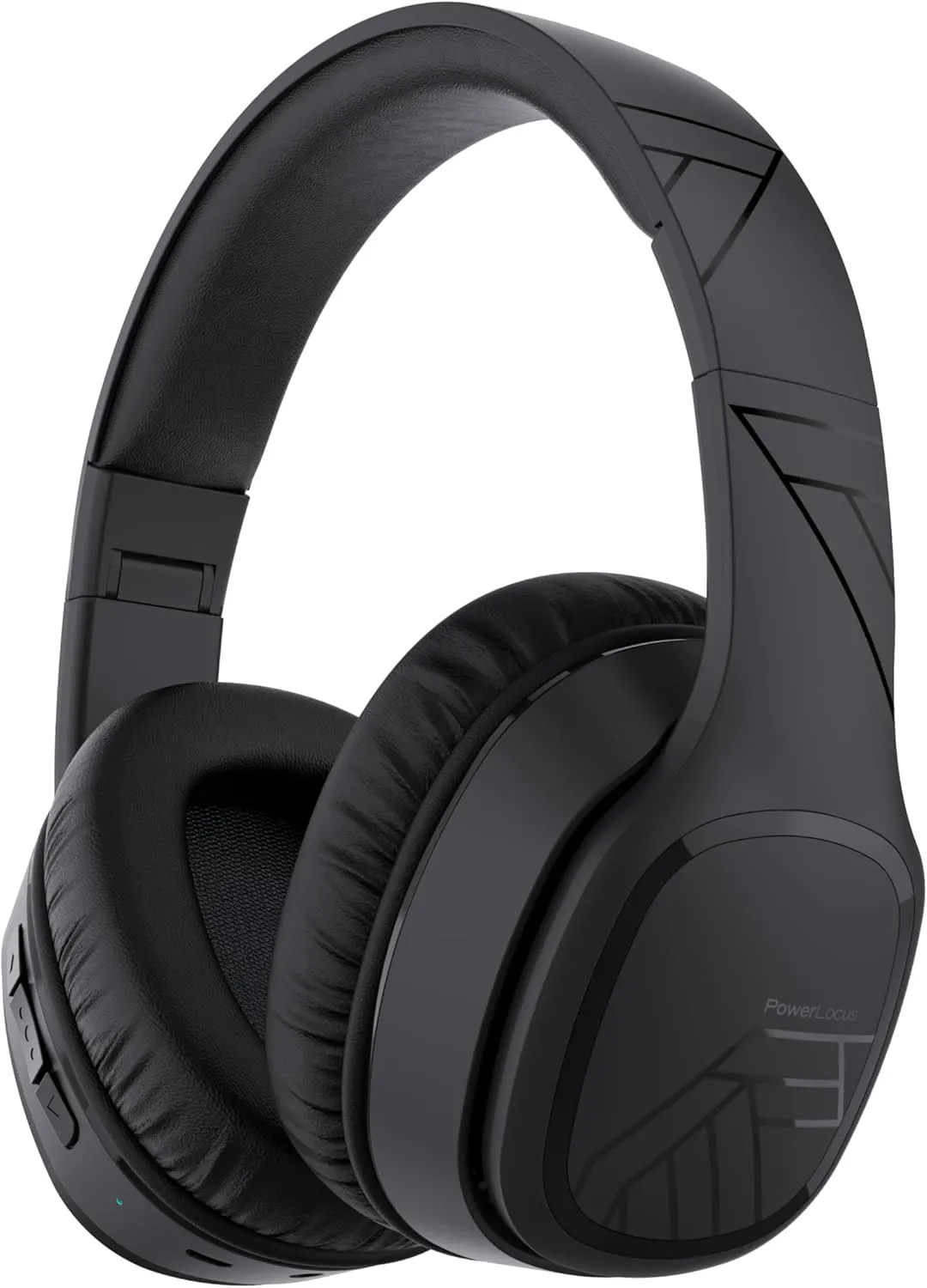 Słuchawki bezprzewodowe PowerLocus P7 Black Nauszne Bluetooth 5.3 Czarny