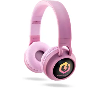 Słuchawki bezprzewodowe PowerLocus Buddy Kids Nauszne Dla Dzieci Bluetooth 5.3 Różowy