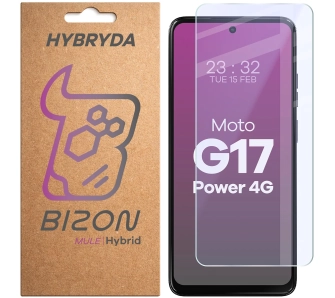 Szkło hybrydowe Bizon elastyczne Hybrid Mule do Motorola Moto G17 Power