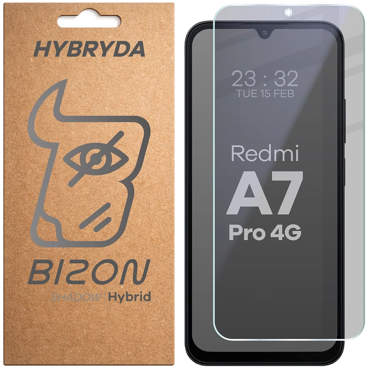 Szkło hybrydowe Bizon prywatyzujące Hybrid Shadow do Xiaomi Redmi A7 Pro 4G