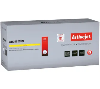 Toner ActiveJet ATK-5220YN (zamiennik TK-5220Y) Żółty