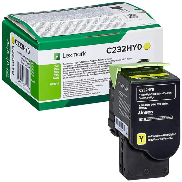Toner Lexmark C232HY0 Żółty