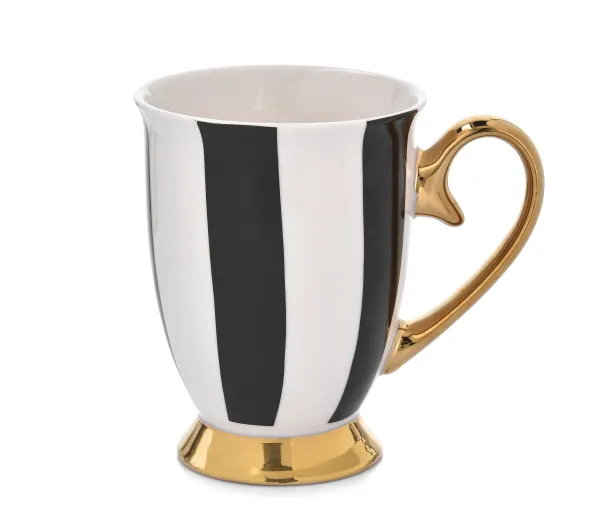 Szklanki - Ambition porcelanowy Diana Glod 300 ml pasy