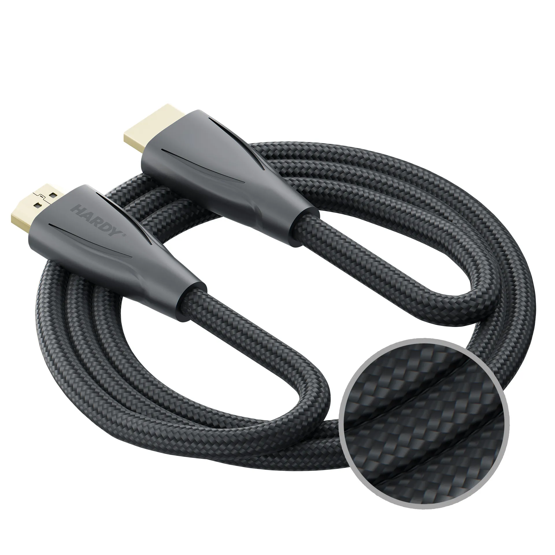 Kabel HDMI 3mk Hardy Ultra High Speed 48Gbps 8K60Hz 4K120Hz eARC VRR ALLM HDMI 2.1 1,5m Czarny