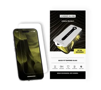 Szkło hartowane Hammer Glass Xpress Protect do iPhone 16 Pro/17