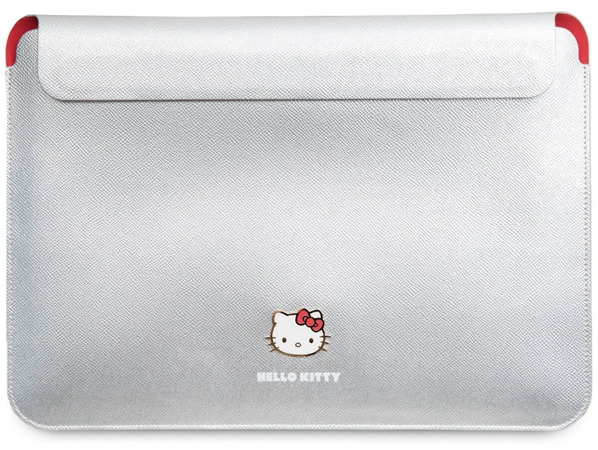 Etui na laptop Hello Kitty Metal Logo 14" Srebrny