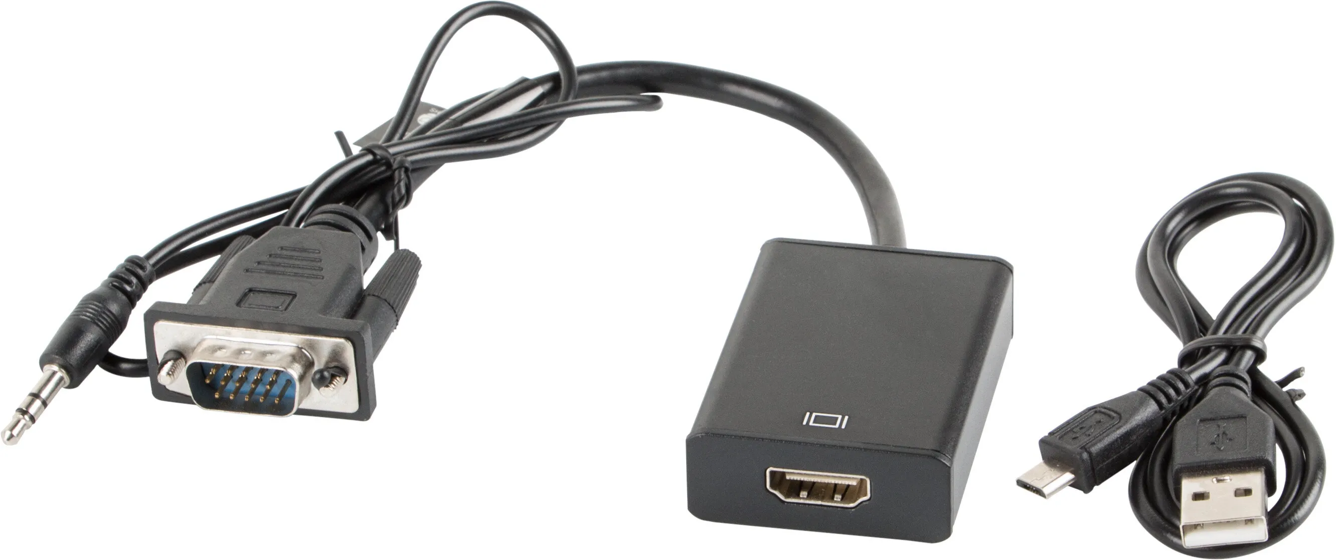 Adapter Lanberg AD-0021-BK VGA Jack 3,5mm HDMI