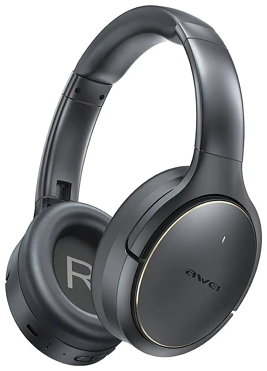 Słuchawki bezprzewodowe Awei AT20 ANC Nauszne Bluetooth 6.0 Czarny