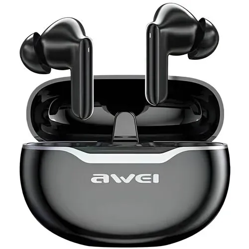 Słuchawki bezprzewodowe Awei T50 TWS Dokanałowe Bluetooht 5.3 Czarny