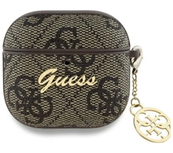 Guess 4G Charm Collection do Apple Airpods 4 Brązowy
