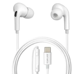 Słuchawki przewodowe 4smarts Melody Digital Basic USB-C z przetwornikiem D/A Dokanałowe Biały