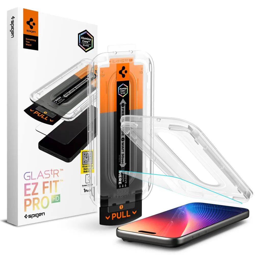 Szkło hartowane Spigen Glas.tR EZ Fit Pro do iPhone 16 Pro / 17 / 17 Pro / 18 Pro