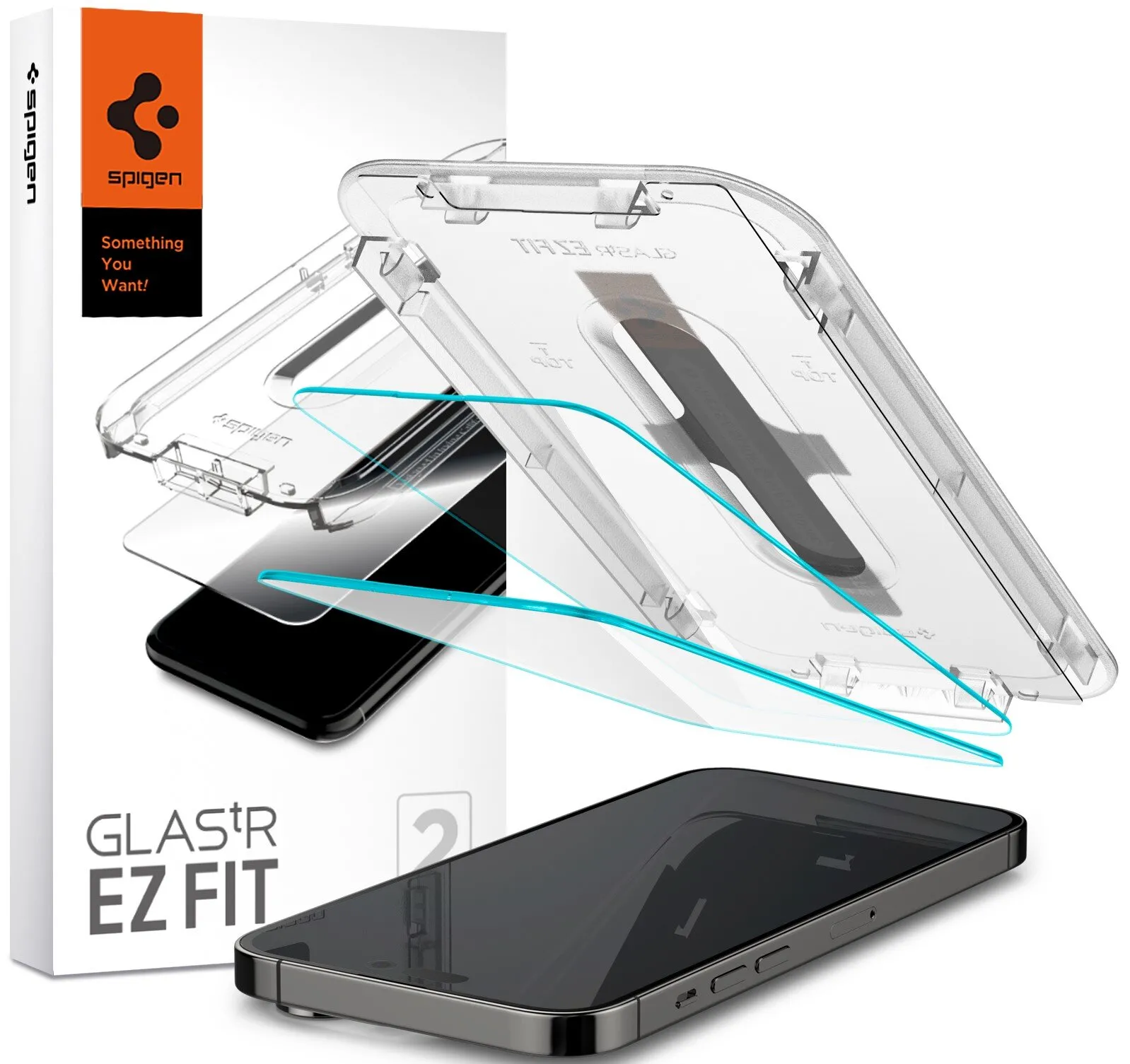 Szkło hartowane Spigen Glas.tr EZ Fit 2-Pack do iPhone 14 Pro Max