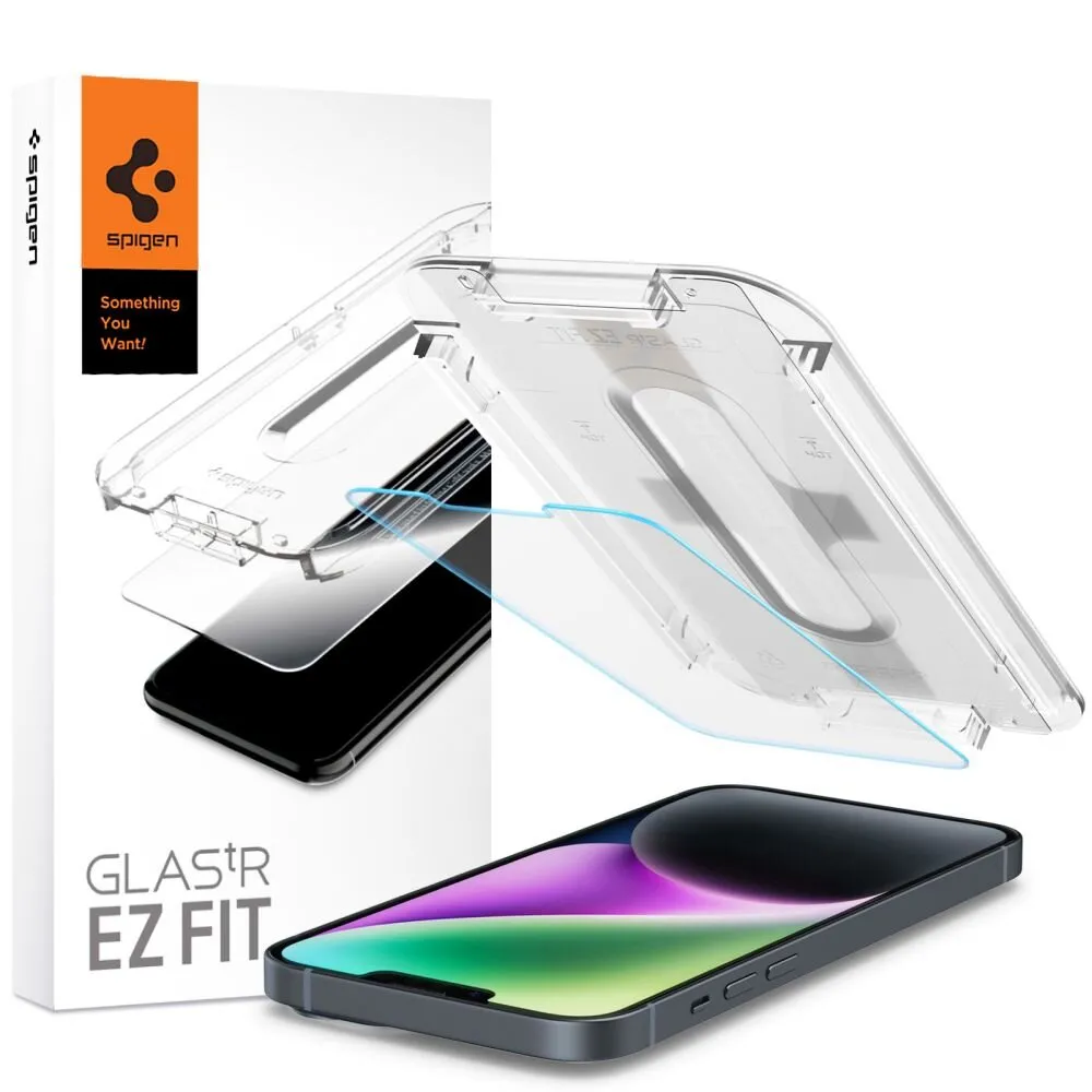 Szkło hartowane Spigen Glas.Tr EZ FIT do iPhone 17E / 16E / 14 / 13 / 13 Pro