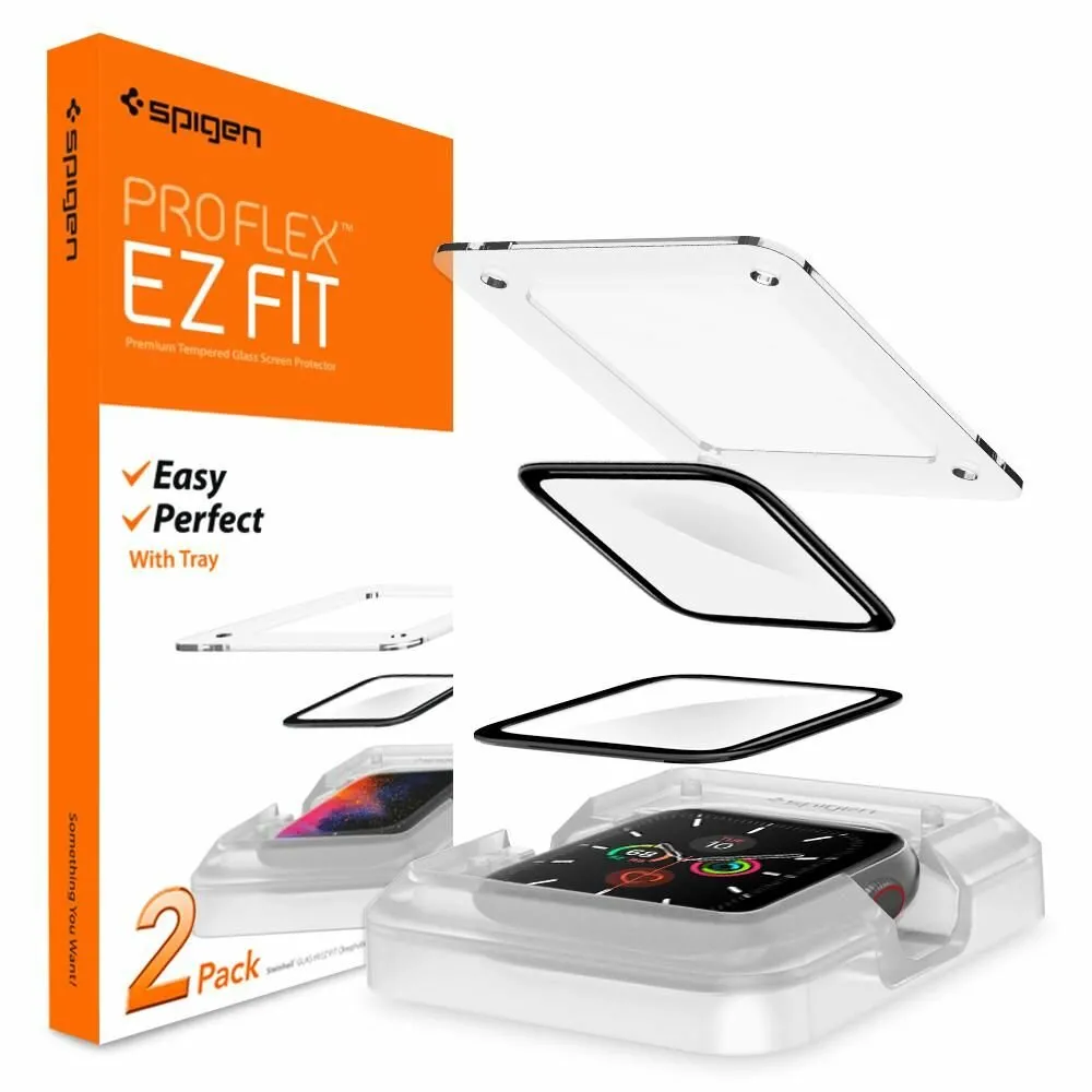 Szkło hybrydowe Spigen Pro Flex EZ Fit do Apple Watch 4 44mm / 5 44mm / 6 44mm / SE 44mm