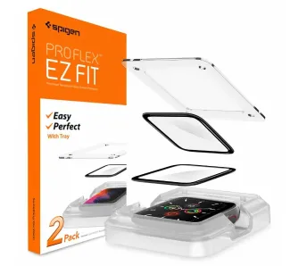 Szkło hybrydowe Spigen Pro Flex EZ Fit do Apple Watch 4 44mm / 5 44mm / 6 44mm / SE 44mm