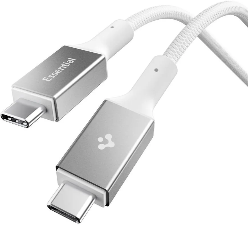 Kabel Spigen USB-C - USB-C EB24015CC Essential 240W 1.5 m Biały
