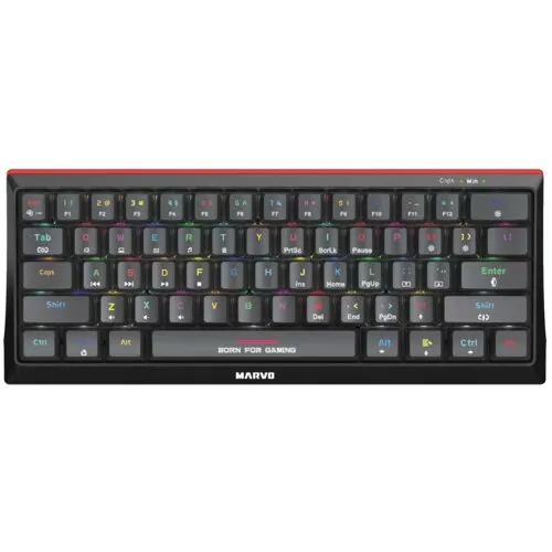 Klawiatura mechaniczna Marvo KG962 Hecate 61R RGB Red Switch Czarny