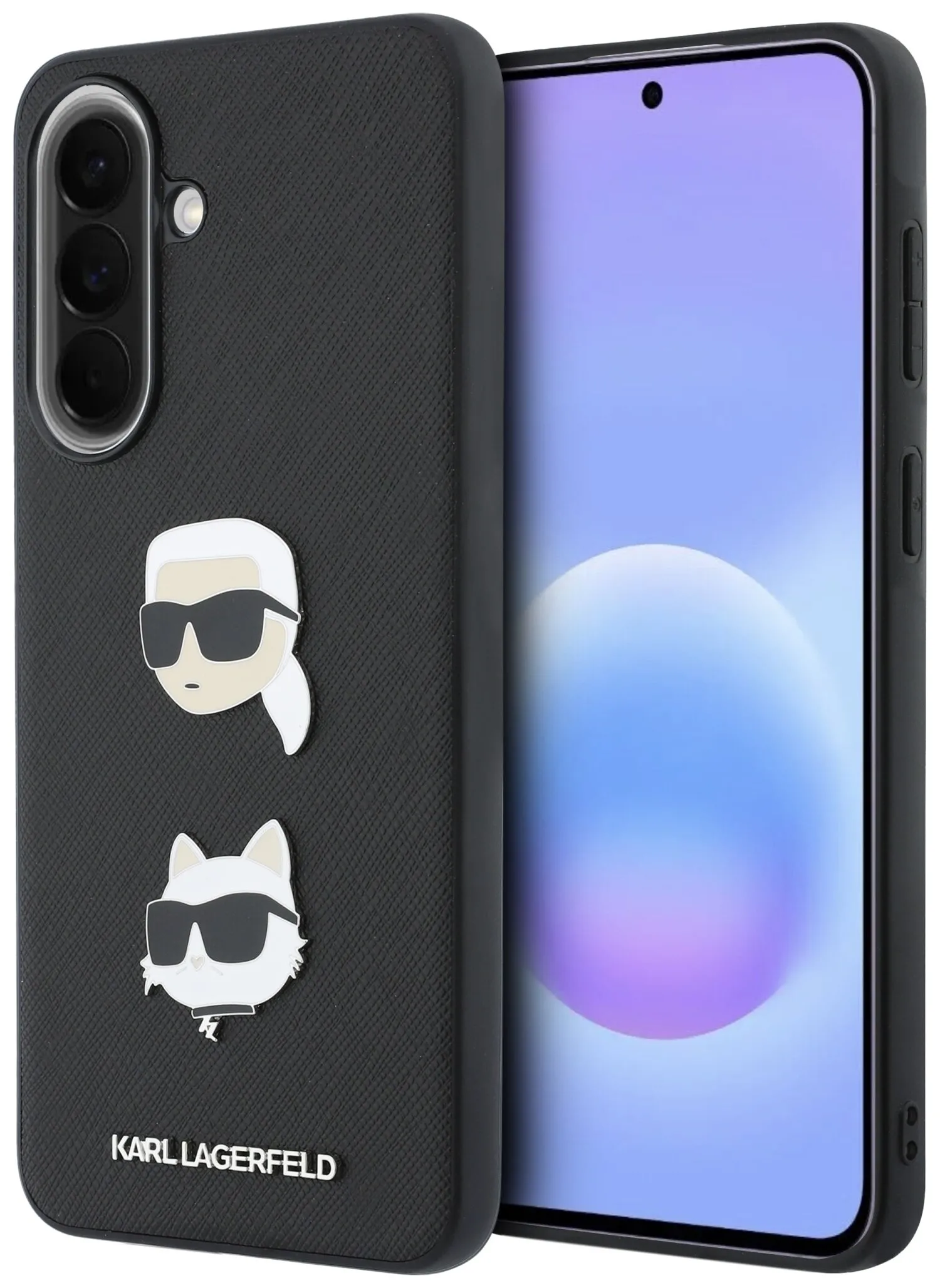 Etui Karl Lagerfeld Karl&Choupette Heads do Galaxy A57 5G Czarny