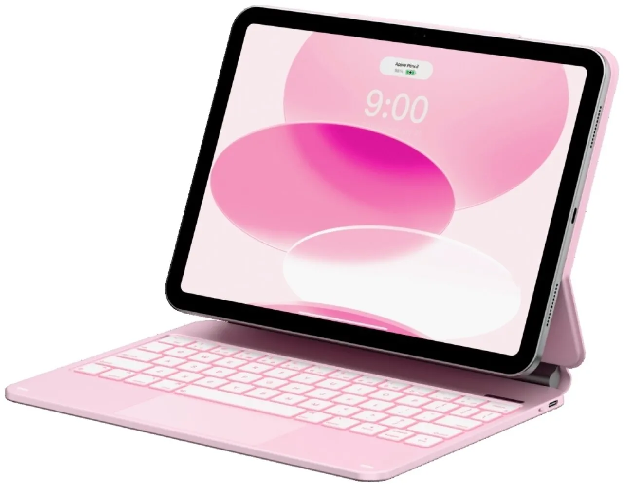 Etui Typecase Edge z klawiaturą do iPad 11" (A16) 2025 / iPad 10.9" 2022 Różowy