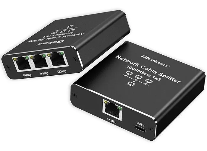 Switch Qoltec 52294 Czarny