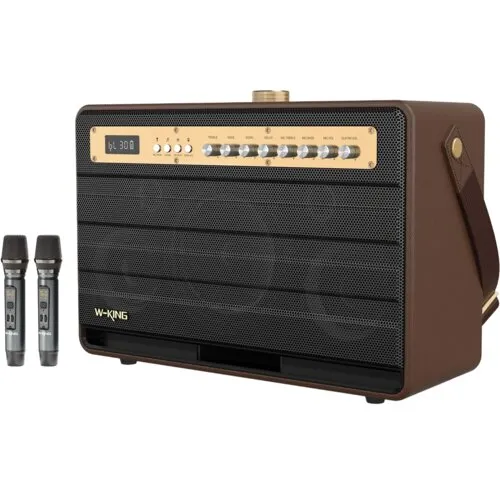 Głośnik Bluetooth W-KING K6L-BRN 120W Brązowy