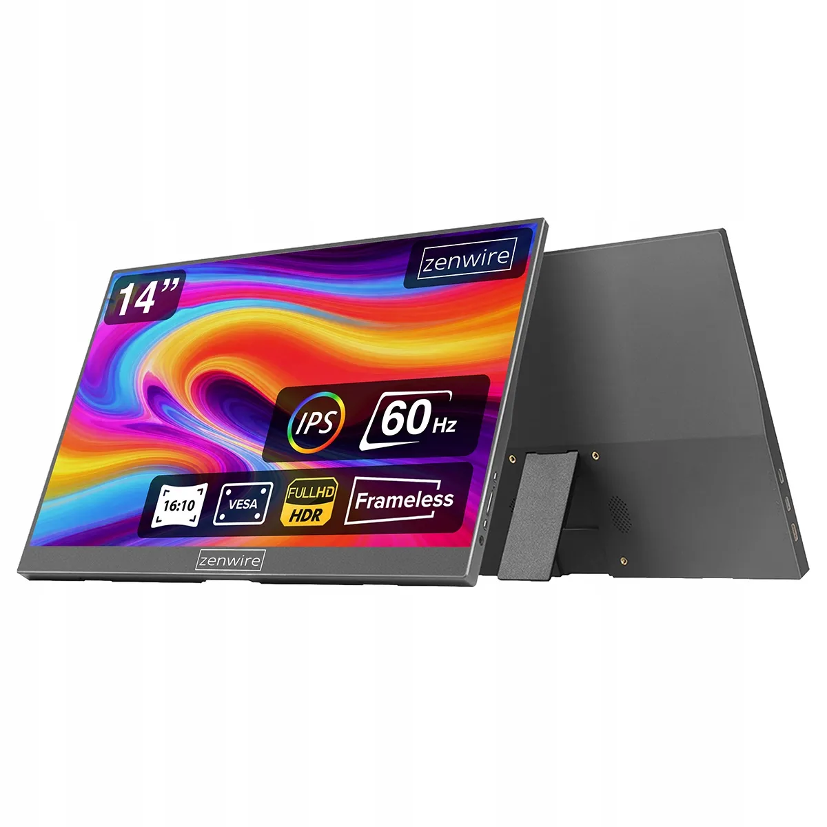 Monitor Zenwire AMG14 14" Full HD IS 60Hz 5ms Przenośny