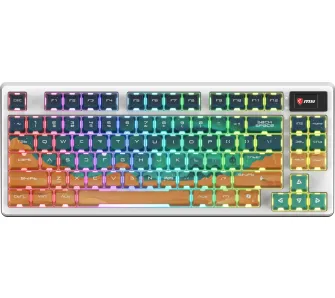 Klawiatura mechaniczna MSI Forge GK600 TKL Wireless Mars US Biały