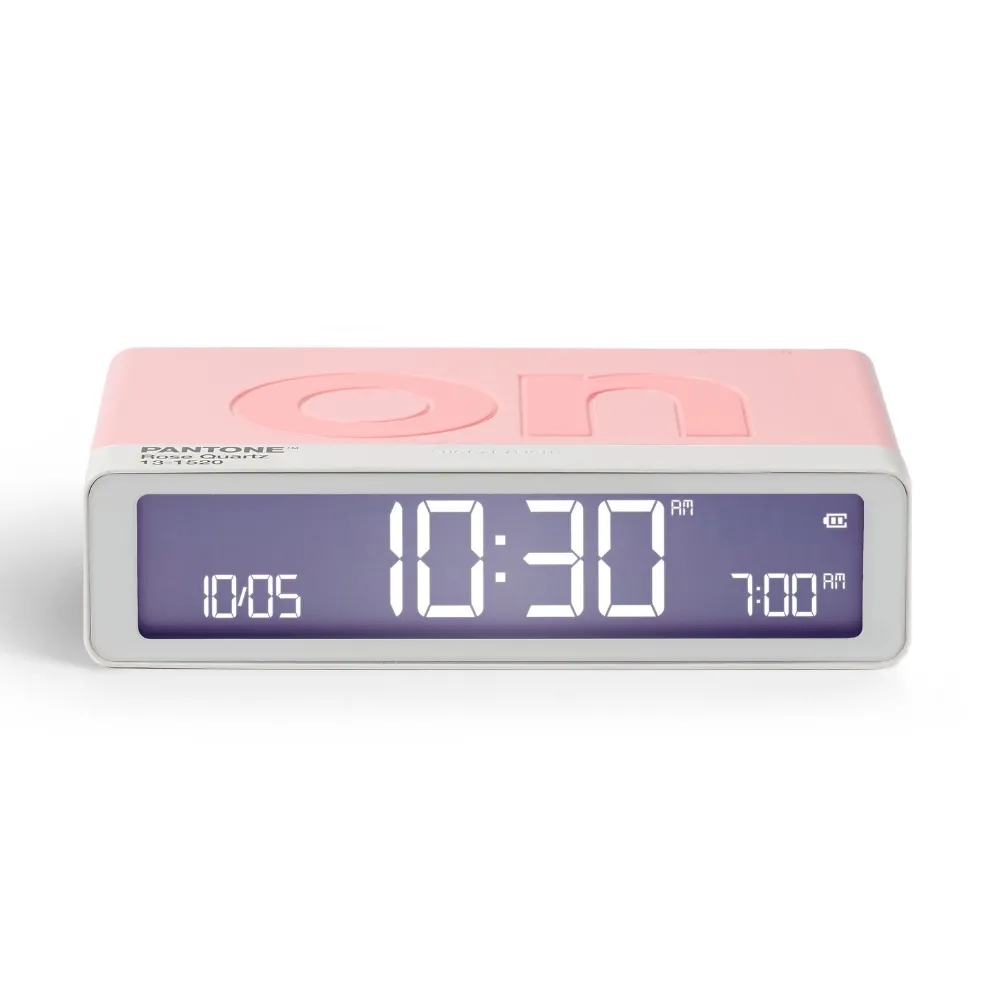 Budzik Lexon Flip Classic X Pantone Light Pink LR157PT-LP Jasnoróżowy