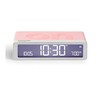 Budzik Lexon Flip Classic X Pantone Light Pink LR157PT-LP Jasnoróżowy