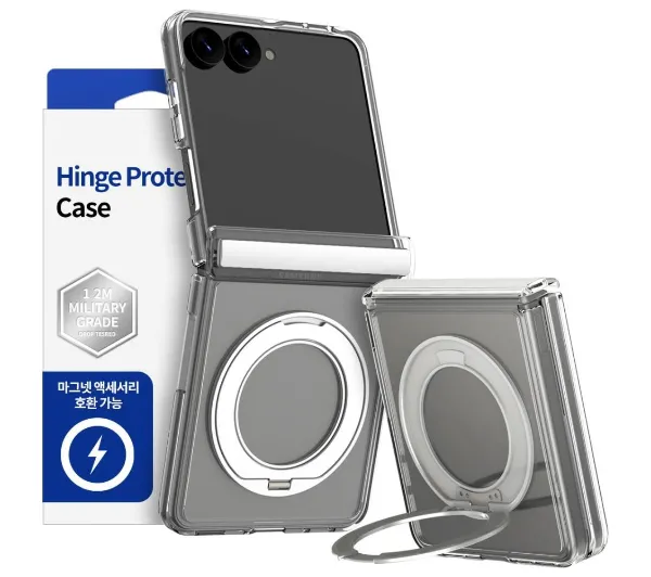 Araree Duple 360 M Stand MagSafe do Galaxy Z Flip8 Przezroczysty