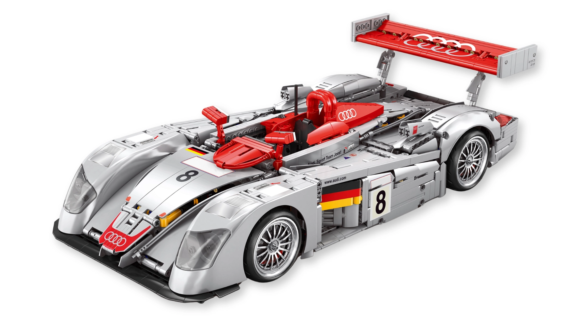 Klocki BoleBrick Samochód Audi R8 1:10 2426 klocków PowerBuild