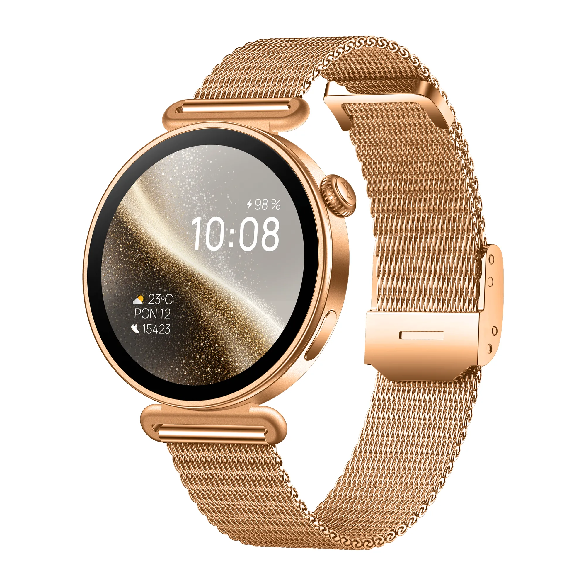 Smartwatch Forever SB-380 Rosadust Złoto-Różowy