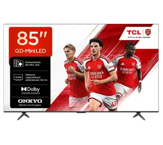 Telewizor TCL 85P8L 85" QD-Mini LED 4K 144Hz Google TV Funkcje AI Dolby Vision Dolby Atmos HDMI 2.1 DVB-T2
