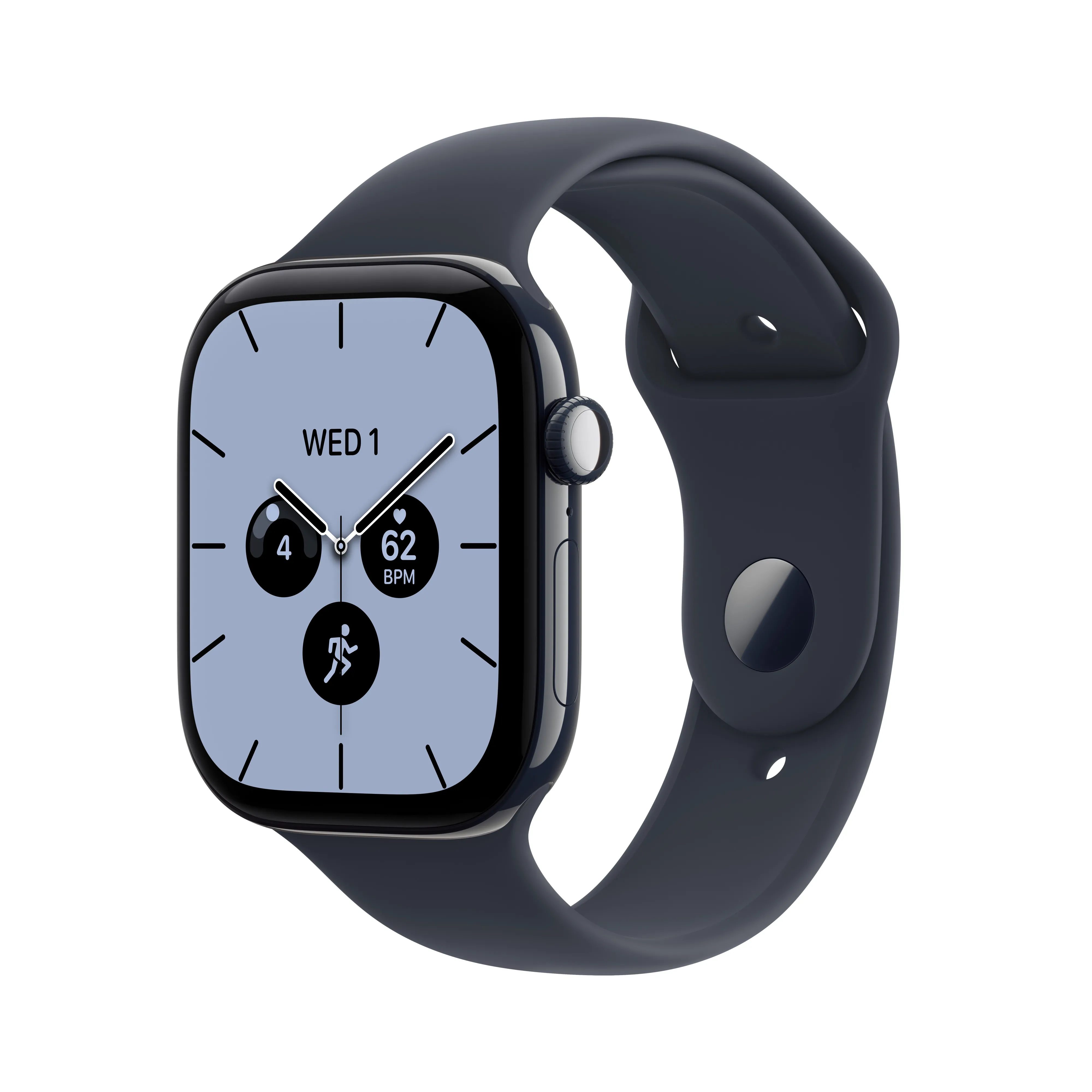 Apple Watch Series 12 GPS + Cellular Koperta 46mm z ceramiki granatowa noc Pasek sportowy granat -S/M